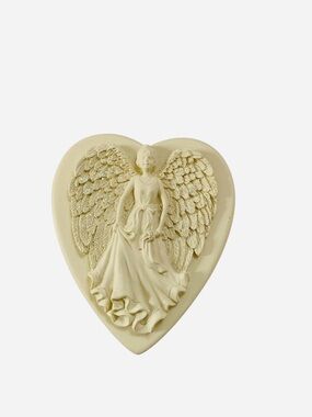 Angel Star 2002 Wishing Box Heart-Shaped  Trinket Box With Sparkle Wings